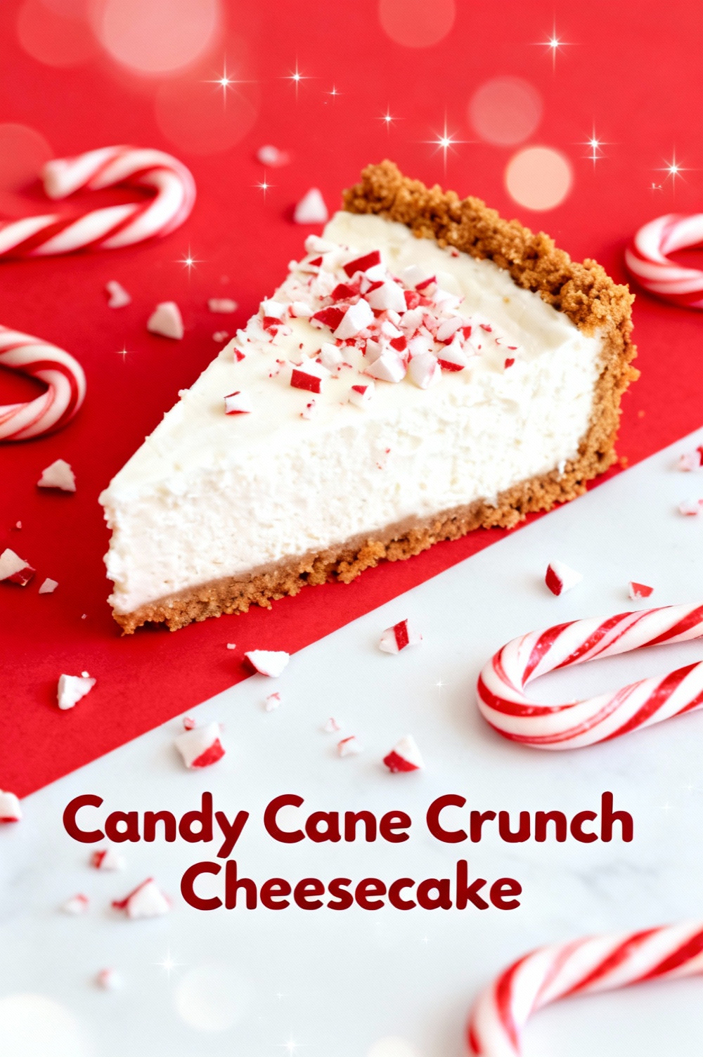 Candy Cane Crunch Cheesecake
