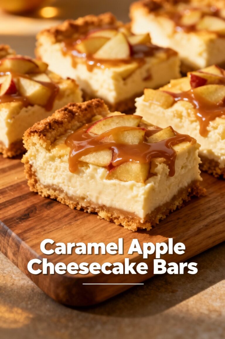 Caramel Apple Cheesecake Bars