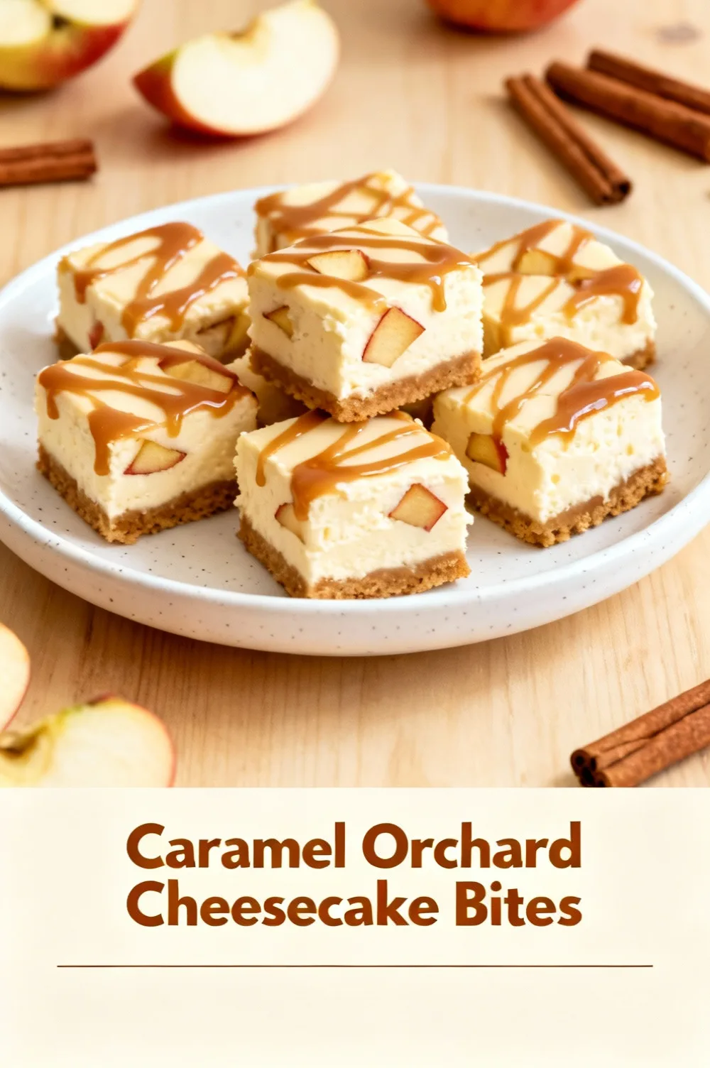 Caramel Orchard Cheesecake Bites