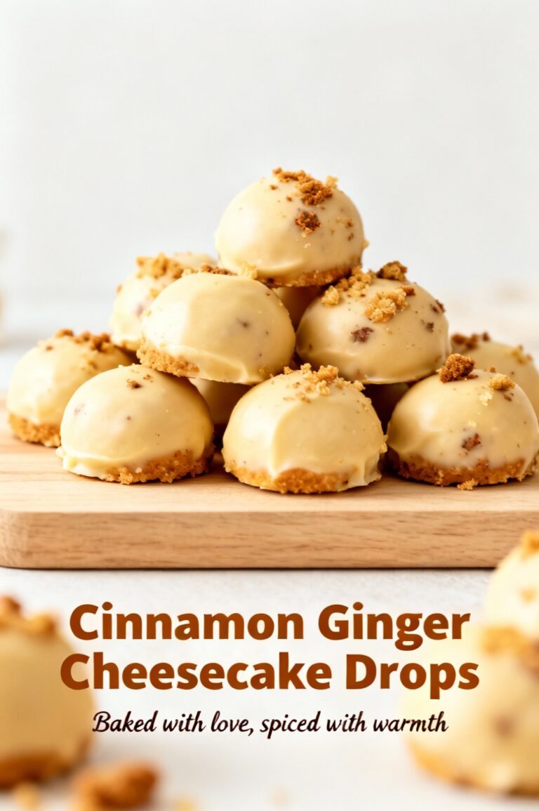 Cinnamon Ginger Cheesecake Drops