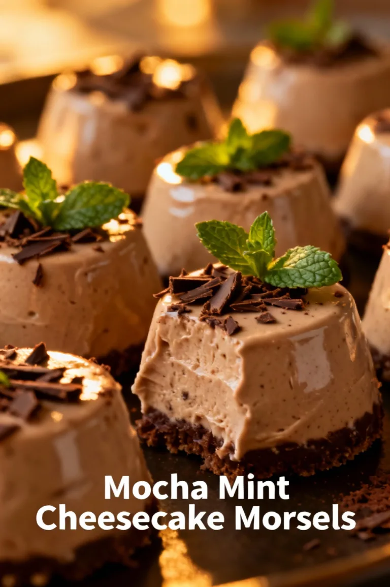 Mocha Mint Cheesecake Morsels