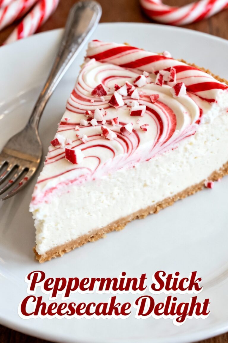 Peppermint Stick Cheesecake Delight