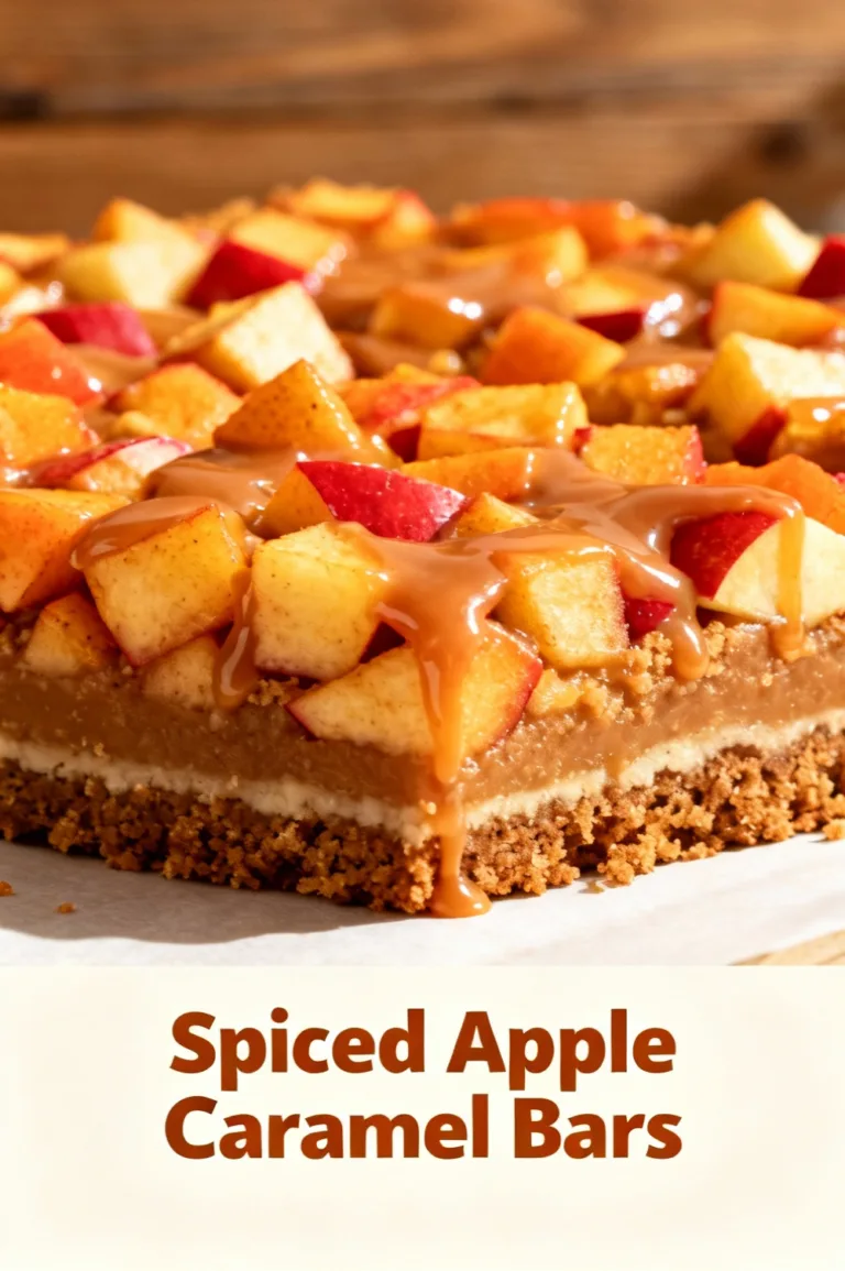Spiced Apple Caramel Bars