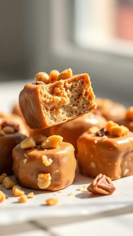 Salty Peanut Butter Toffee Bites
