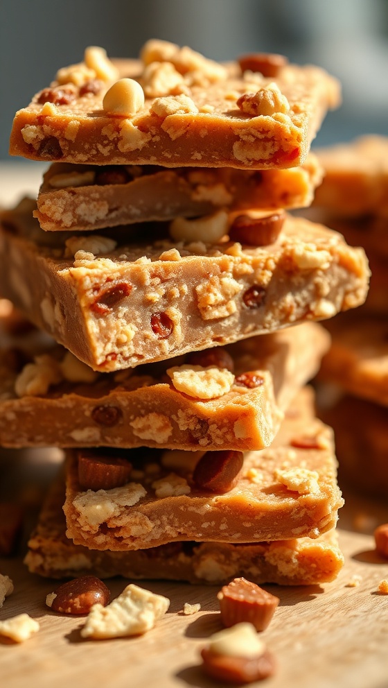 Sweet and Crunchy PB Cracker Bark