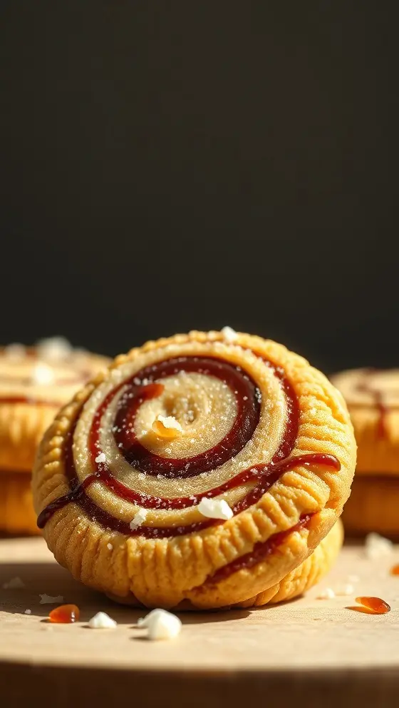 Toffee Coconut Swirl Cookies