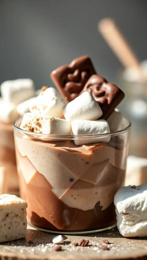 Chocolate Marshmallow Dip Delight
