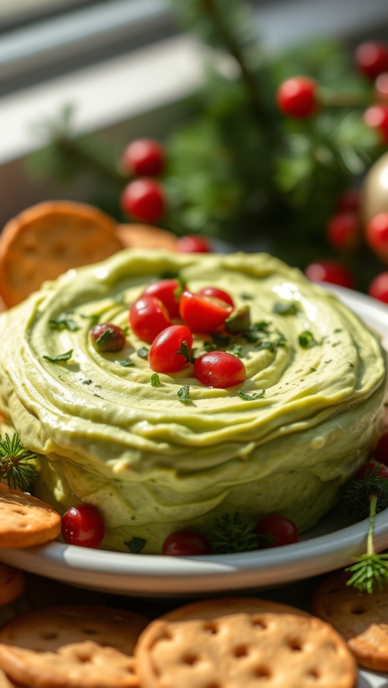Festive Grinch Cream Dip
