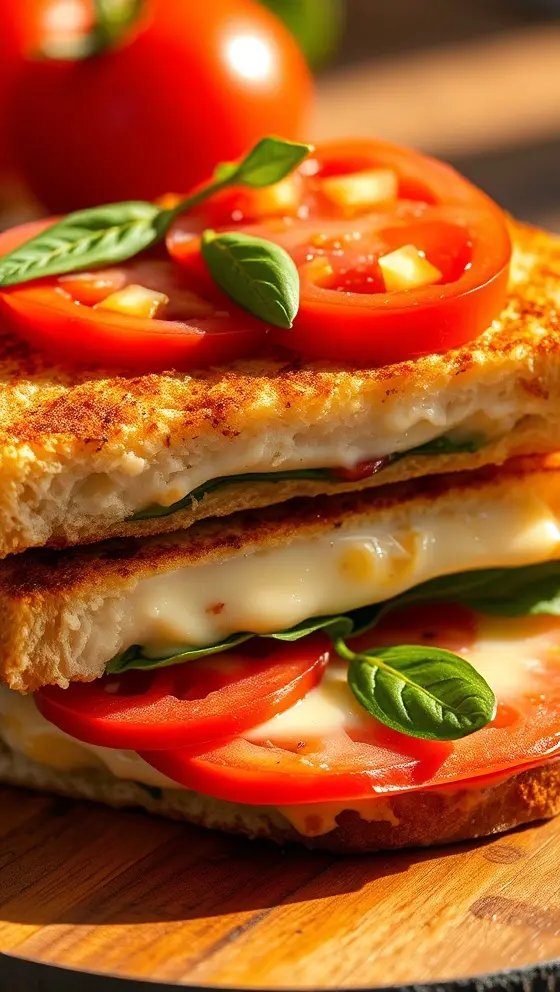 Caprese Grilled Cheese Sandwich Easy And Delicious Recipe
