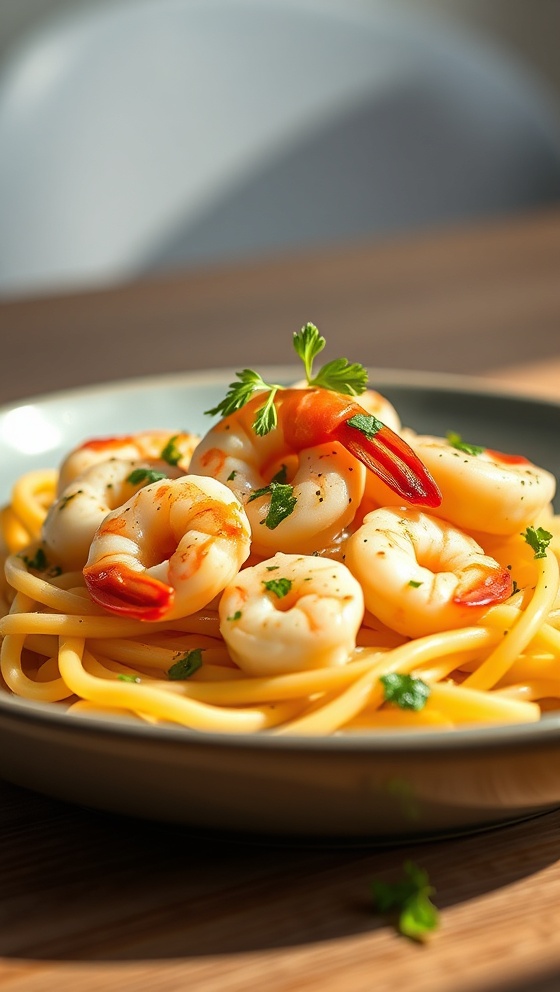 Healthy Shrimp Pasta Recipe Creamy Delicious And Easy