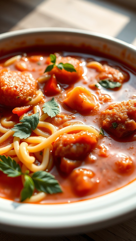 Italian Sausage Tomato Orzo Soup Recipe Easy Hearty