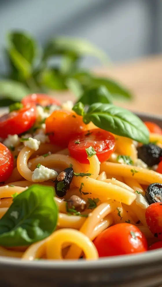 Mediterranean Pasta Salad Recipe Fresh Zesty And Easy To Make