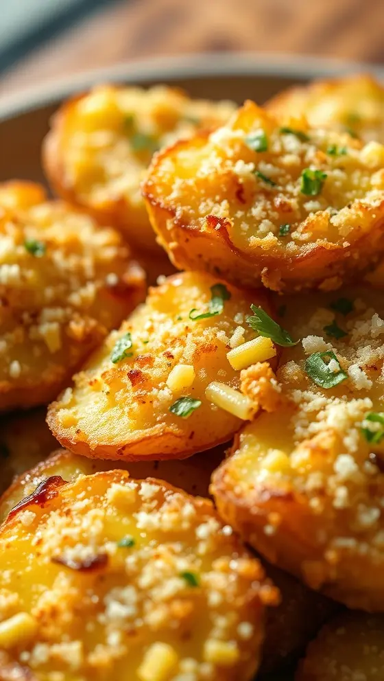Parmesan Crusted Potatoes Recipe Crispy Delicious