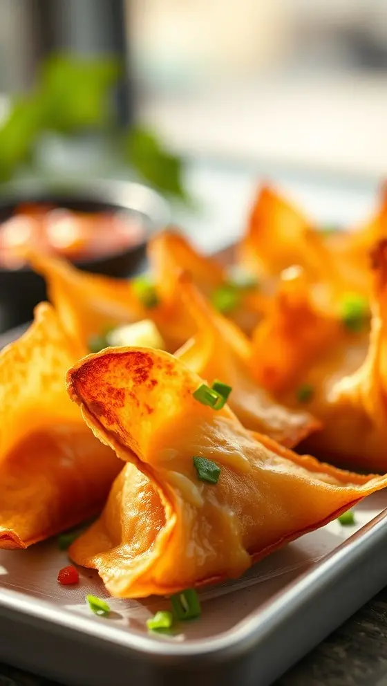 Sausage Wontons Recipe Crispy Cheesy Party Appetizers
