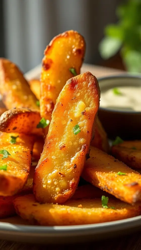 Air Fried Potato Wedges Crispy Delicious Easy Recipe