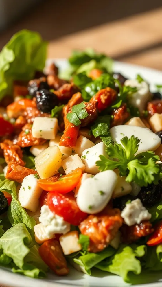 BBQ Ranch Cobb Salad Recipe Easy Flavorful Hearty Salad