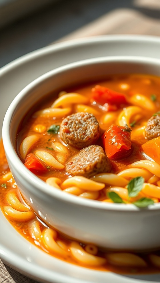 Italian Sausage Soup With Orzo Recipe Quick Easy Meal