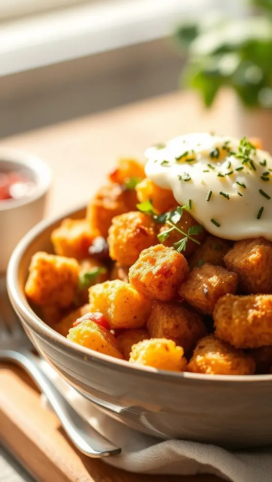 Tater Tot Breakfast Bowl Recipe Easy And Hearty Morning Meal